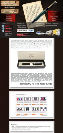 szablon Allegro - pióra i długopisy