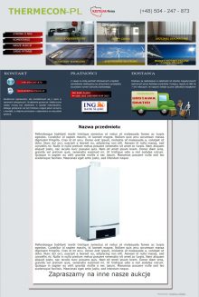 Szablon Allegro Thermecon - pompy ciepła i kolektory słoneczne